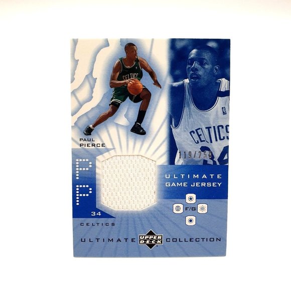 Paul Pierce #PP HOF 2001-02 Upper Deck Ultimate Collection Game Jersey 119/250 - Picture 1 of 2